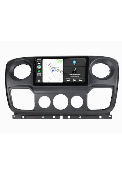 Renault Master 2011-19 9" Uyumlu Androıd Multimedya Gerçek 2/32 Kablosuz Carplay Geri Görüş Kameralı 9"