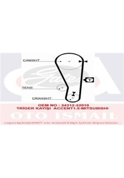 GATES 5283XS TRIGER EKSANTRIK KAYISI ACCENT 95-00 GETZ MATRIX 1.5