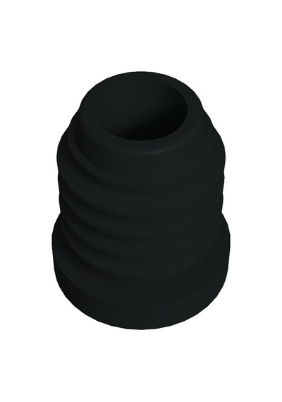 Cateksss 25 Mm Kademeli Plastik Rotil Gövdesi M10 Siyah - 46 Lı Paket