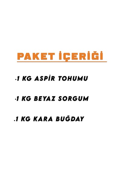 İpek Değirmen 3 Kg Premium Güvercin Yemi Sorgum Aspir Kara Buğday 0.75 LT - 2.5 LT - 12 KG