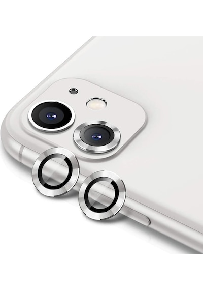 Ally iPhone Uyumlu 11 6.1 3d Metal Çerçeveli Kamera Lens Koruyucu-1852