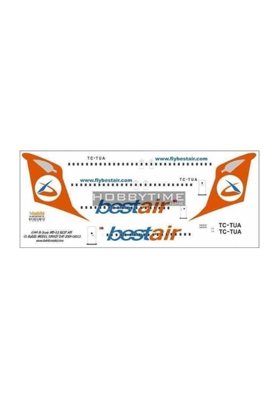 Babibi Dat01053 1/144 Ölçek, Best Air, Md-82, Dekal Çıkartma