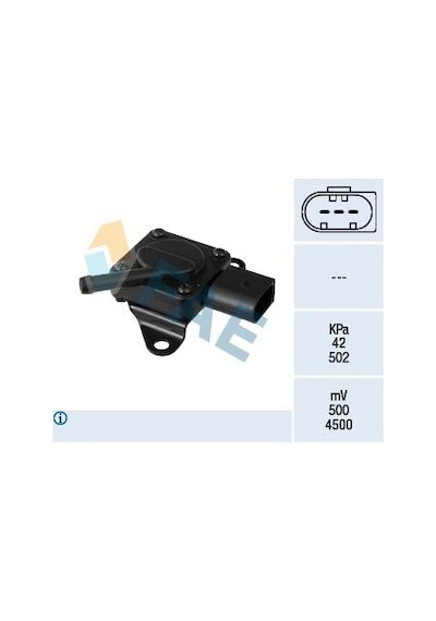 Fae Egzoz Basınç Sensörü Dpf Bmw N47 N57 M57 E81 E87 E82 F07 E90 E60 F10 E83 E84 E53 E70 E71 Fae 16145 13627808013