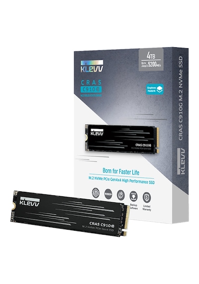 Klevv Cras 910g 1tb Nvme Pcıe Gen4 X4 Okuma 5000mb Yazma 4800mb Nvme M.2 Ssd K01tbm2sp0-10g 1 Tb