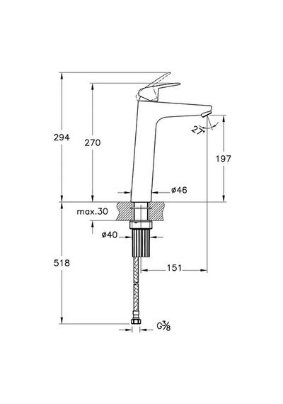 Artema Lavabo Bataryası, Flow Round, Tezgah Üstü, A42927