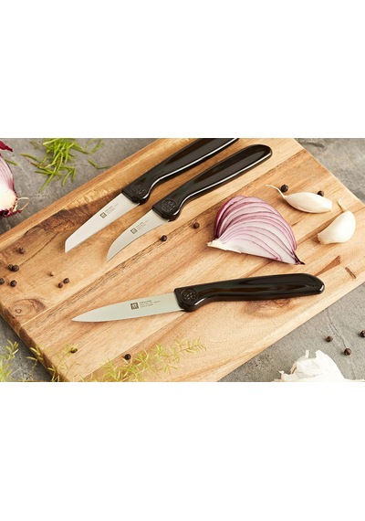 Zwilling 38115001 Sebze Bıçağı Seti, 3 Parçalı, Plastik, Siyah Diğer