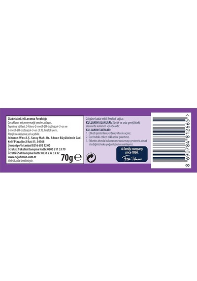 Glade Mini Jel Lavanta Ferahlığı 70 G 2li Paket Abundance Prosperity