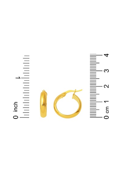 Bilezikci 22 Ayar Klasik Altın Halka Küpe 2 Cm. Çaplı Ykens22k29606