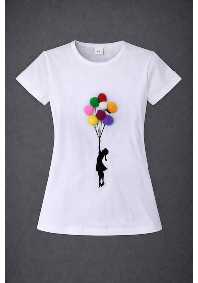 Dıgıl Kids Kız Çocuk Gösteri T-shirt Beyaz 3