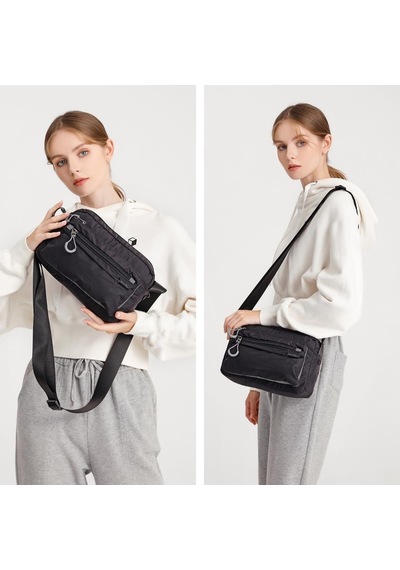 Smart Bags Ekstra Hafif Kumaş Postacı Çantası Bc 3148 - Siyah Siyah