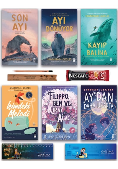 Genç Timaş İçimdeki Melodi - Filippo Ben Ve Kiraz Ağacı - Aydan Daha Uzakta - Son Ayı - Ayı Dönüyor Set 6 Kitap