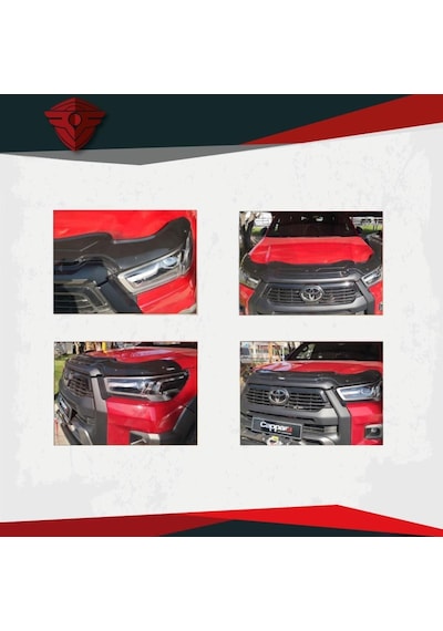 Toyota Uyumlu Hilux Yarasa Model Ön Kaput Koruyucu Rüzgarlık 2021 Ve Üstü