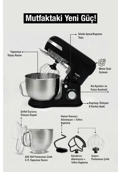 Fantom Nfest HM 1500 W Stand Mixer