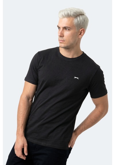 Slazenger Rosalva T Erkek Pamuklu Siyah Tişört
