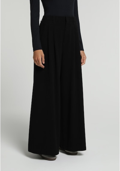 Colin's Colins Regular Fit Yüksel Bel Geniş Paça Kadın Siyah Pantolon Cl1082188 Q1.v1 Blk