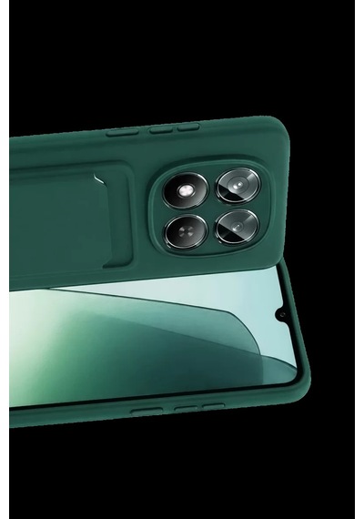 Xiaomi Redmi Note 15 Pro 4g Kelvin Kartvizitli Silikon - Koyu Yeşil