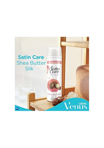 Gillette Venus Satin Care Kadın Tıraş Jeli Kuru Ciltler, 200 Ml