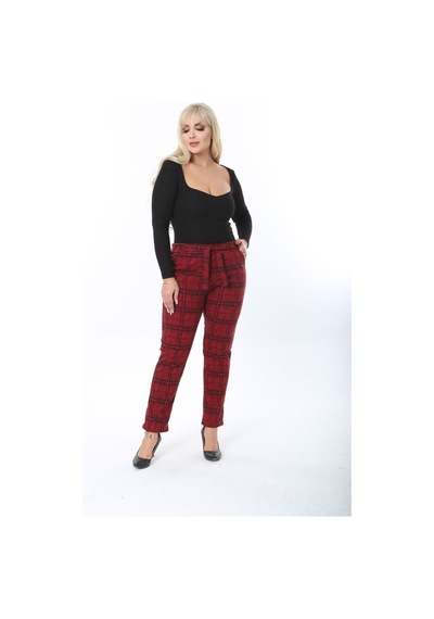 Sea Queen Kadın Büyük Beden Yüksek Bel Kuşaklı Desenli Kaşkorse Pantolon Kırmızı Ekoseli - 691783498 Kırmızı Ekoseli Sea Queen Kadın Büyük Beden Yüksek Bel Kuşaklı Desenli Kaşkorse Pantolon Kırmızı Ekoseli - 691783498 Kırmızı Ekoseli