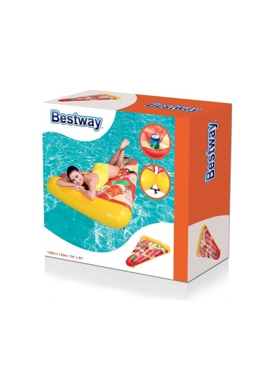 Deniz Yatağı Pizza Dilimi Yatak 188x130 Cm Bestway - 44038 Çok Renkli