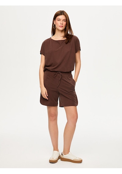 Tencelli Örme Comfort Şort S26srt010 Us26srt01030 Kahve