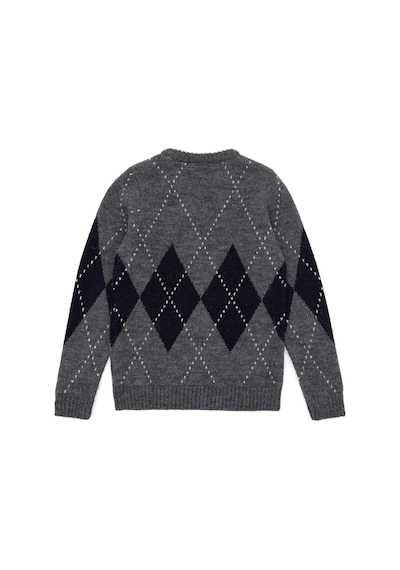 U.S. Polo Assn. Erkek Çocuk Açık Gri Melanj Bisiklet Yaka Kazak 50295513-VR091