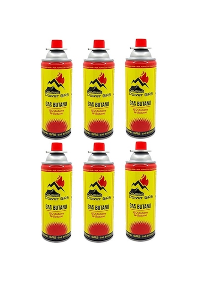 Bütan Propan Kamp Gaz Kartuşu 227gr 400ml 6adet Campk227-6 Sarı