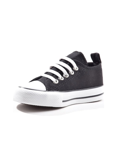 Cool Luis Siyah Kısa Unisex Çocuk Lastikli Spor Ayakkabı 001