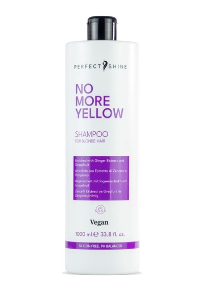 Perfect Shine No More Yellow Sarı Gri Platin Saçlar İçin Yansıma Turunculaşma Karşıtı Keratinli Mor Şampuan 1000ml İşlem Görmüş