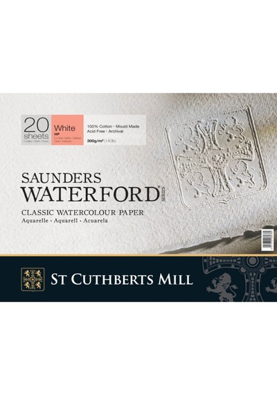 Saunders Waterford Suluboya Defteri Blok Hot Press 300 Gr. 31X41