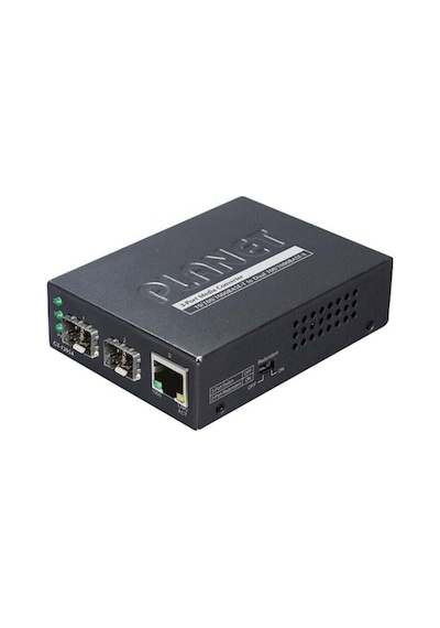 1-port 10/100/1000base-t - 2-port Gigabit Sfp Switch Media Converter