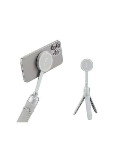 Shiftcam Snapstand Mini Video Selfie Çubuğu & Tripod,manyetik Telefon Tutucu, Bej