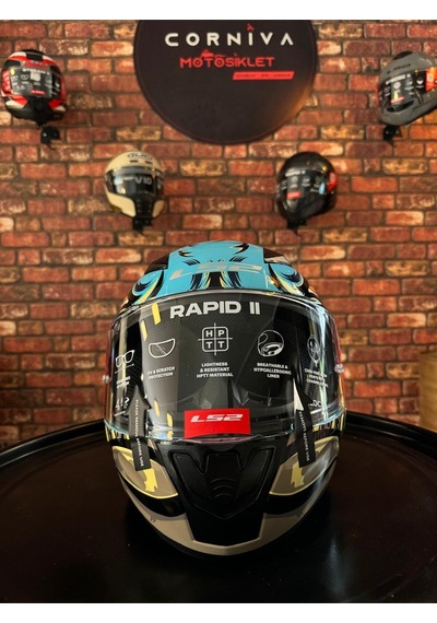 Rapıd 2 Neo Mavi-mor Kask Siyah