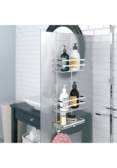 Teknotel Üç Katlı Asmalı Banyo Duş Rafı Krom Lm580 Krom