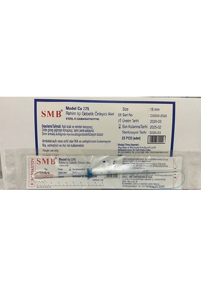 Smb Copper CU 375 Rahim İçi Araç Spiral 25 Adet
