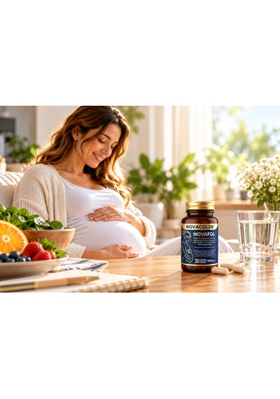 Novacolin Novafol Metilfolat B12 B6 D3 İyot 30 Bitkisel Kapsül
