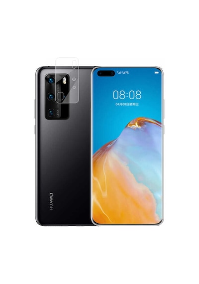 Huawei P40 Pro Zore Kamera Lens Koruyucu Cam Filmi Renksiz