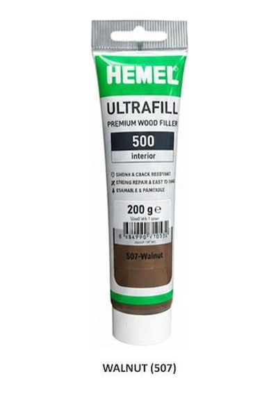 Hemel UltraFill Interior 500 – Ahşap Tamir ve Dolgu Macunu WALNUT (507)
