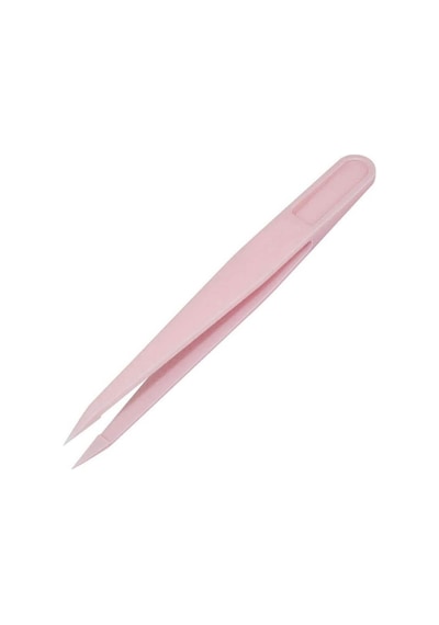 Koodmax Hassas Elektronik Ve El Sanatları Tamir Cımbızı Sert Plastik 11cm Düz Cımbız Açık Pembe
