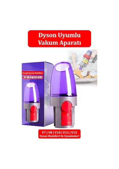 Dyson V7, V8, V10, V11, V15 İle Uyumlu Vakum Başlığı Aparatı, Hızlı Vakum Diğer