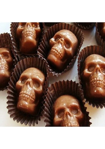 Cadılar Bayramı Halloween Temalı Kuru Kafa Silikon Kek Çikolata Muffin Kalıbı Goldcakes