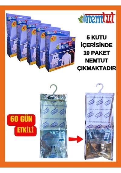 Nem Alıcı Rutubet Emici Koku Giderici Korozyon Önleyici 5 Kutu Içerisinde 10 Paket