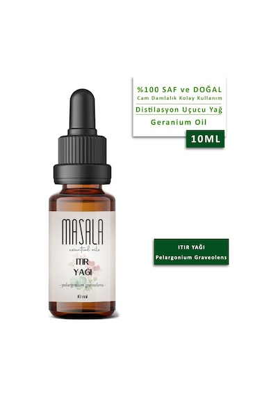 Masala Saf Itır (Sardunya) Yağı 10 ML - (Geranium Essential Oil)