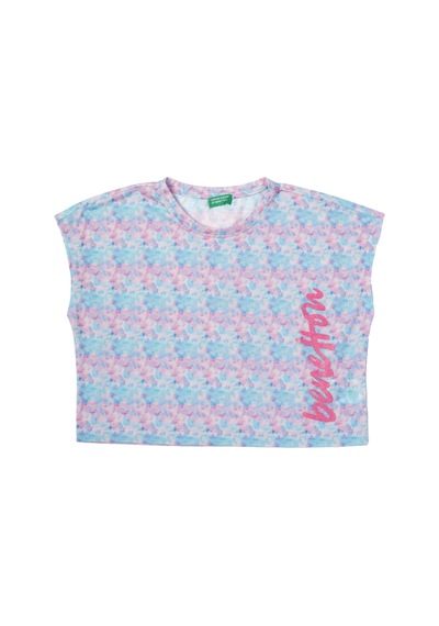 United Colors Of Benetton Benetton Kız Çocuk Turkuaz T-shirt Bnt-g21257