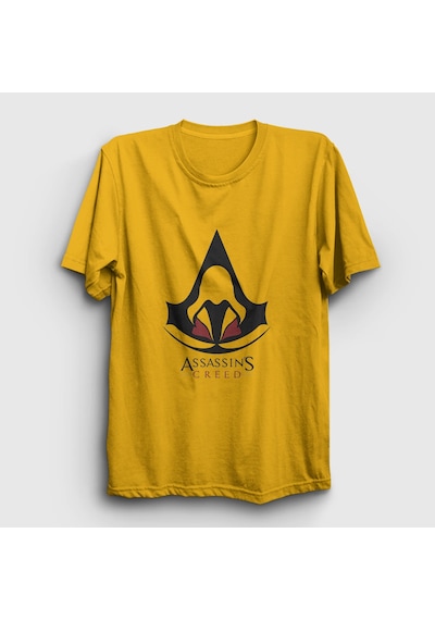 Presmono Unisex Robe Assassin's Creed T-shirt Sarı