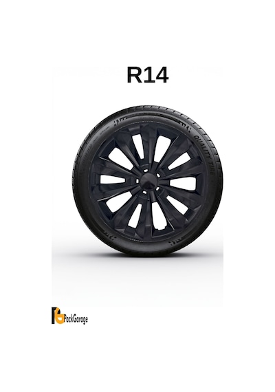 Seat 14'' İnç Jant Kapağı 4 Adet Siyah S108