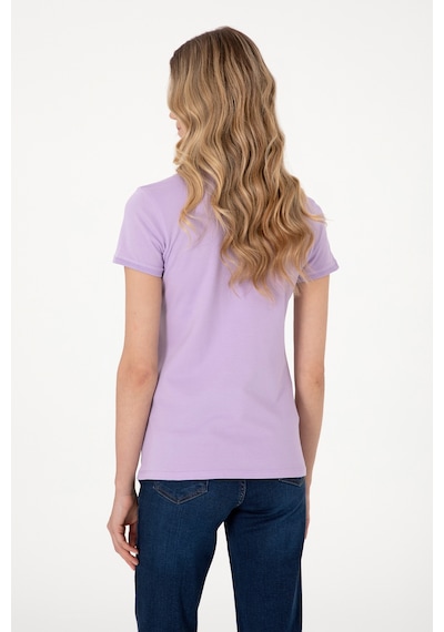 U.S. Polo Assn. Kadın Lila Basic Polo Yaka Tişört 50300896-VR034