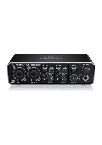 Behringer Umc202hd 24-bit/192khz 2x2 Usb Ses Kartı Behringer Umc202hd 24-bit/192khz 2x2 Usb Ses Kartı