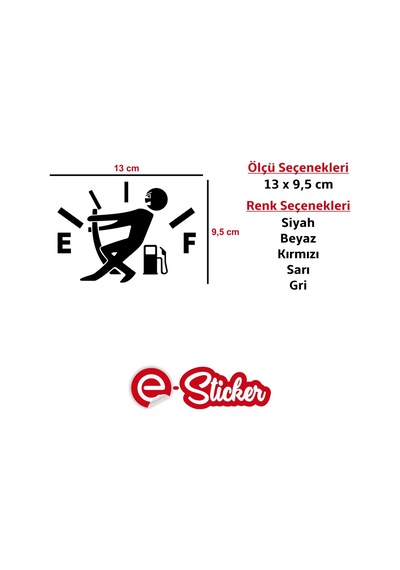 Araba Yakıt Deposu Kapağı Oto Sticker (352059927)