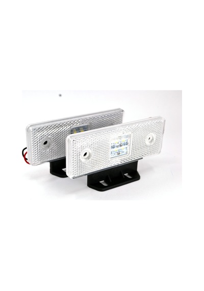 2 Adet 12v Beyaz Reflektör Dikdörtgen Ledli Side Marker Lamba
