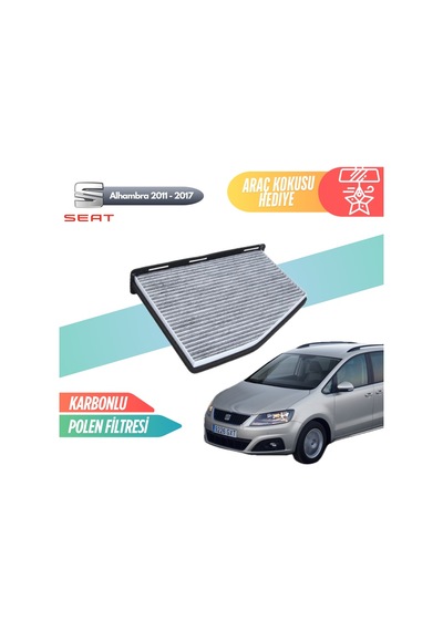 Seat Alhambra 2011-2017 Model Karbonlu Polen Klima Filtresi